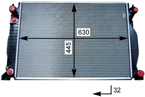 Audi Radiator (Auto Trans) 8E0121251AR - Behr 376715341